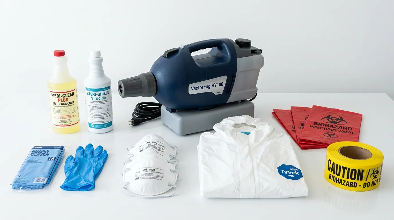 Professional biohazard remediation crew working in Sartell